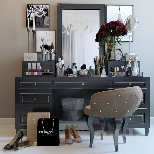 Decorative set dresser 2 3DModel Decorative set dresser 2 3DModel