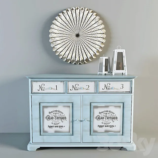 Decorative set dresser 3DModel