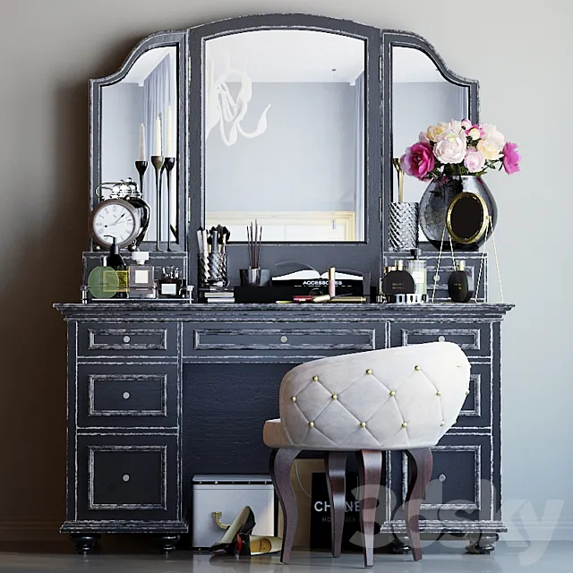 Decorative set dresser 6 3DModel