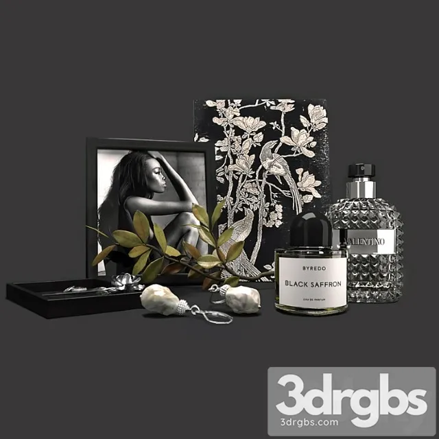 Decorative set Dressing room decor 3D Model Download Decorative set Dressing room decor 3D Model Download