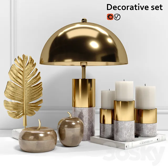Decorative set Eichholtz 3DModel
