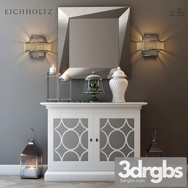 Decorative set eichholtz decor set 2 3D Model Download