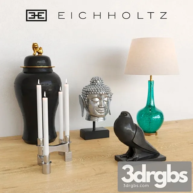 Decorative set Eichholtz decor set_1 3D Model Download Decorative set Eichholtz decor set_1 3D Model Download