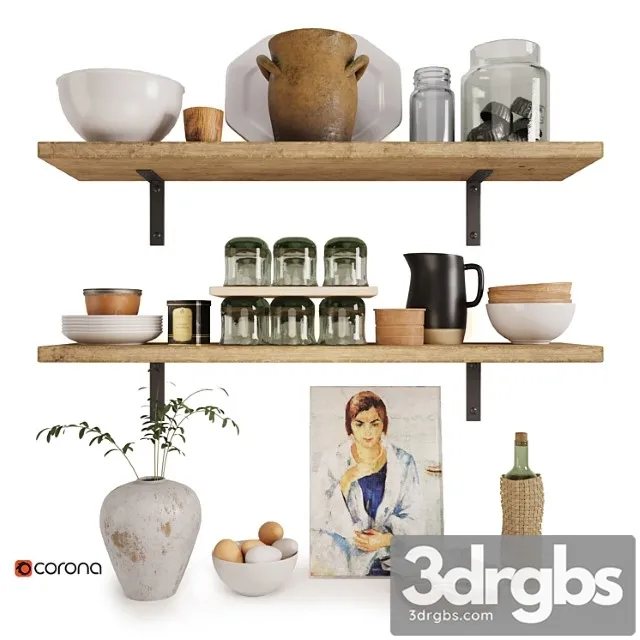 Decorative set esi 01 3D Model Download