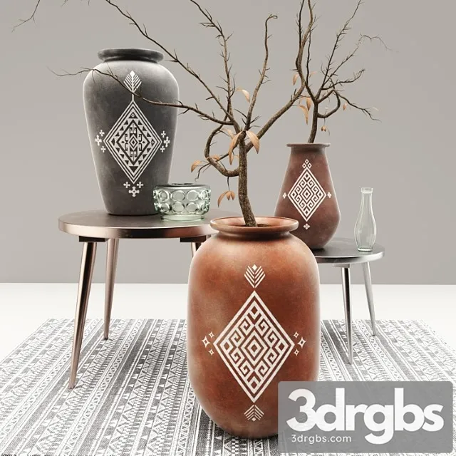 Decorative set Ethnic decorative set 3D Model Download Decorative set Ethnic decorative set 3D Model Download