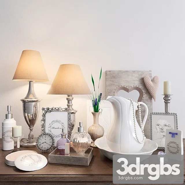 Decorative set Female set 3D Model Download Decorative set Female set 3D Model Download