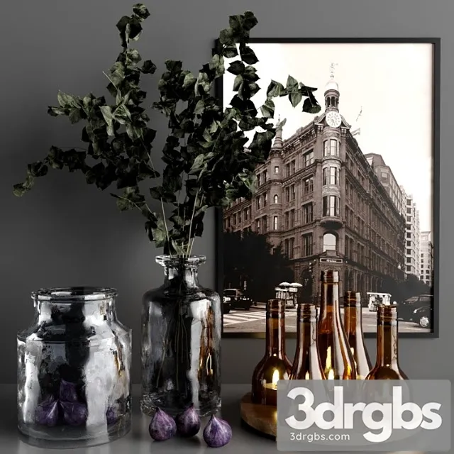 Decorative set Fig decor set 3D Model Download Decorative set Fig decor set 3D Model Download