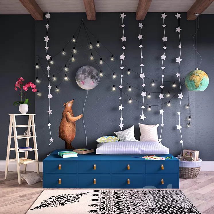 Decorative set for baby 3D Model