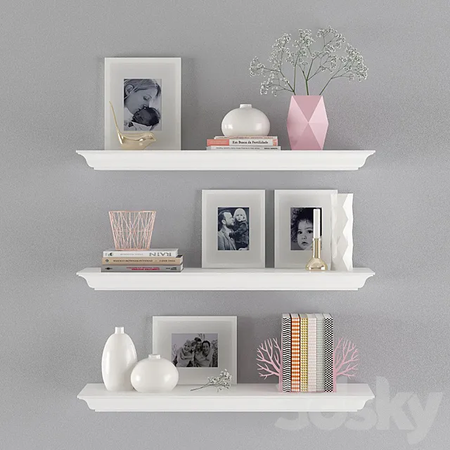 Decorative set for baby 3D Model