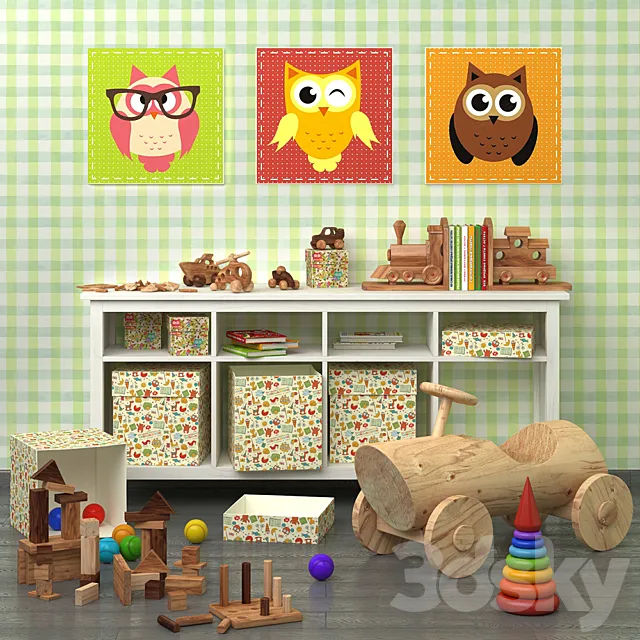 Decorative set for baby 3DModel Decorative set for baby 3DModel