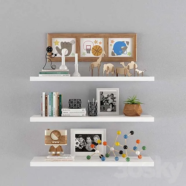 Decorative set for baby 3DModel Decorative set for baby 3DModel