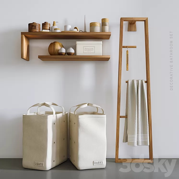 Decorative set for bathroom # 12 3D Model