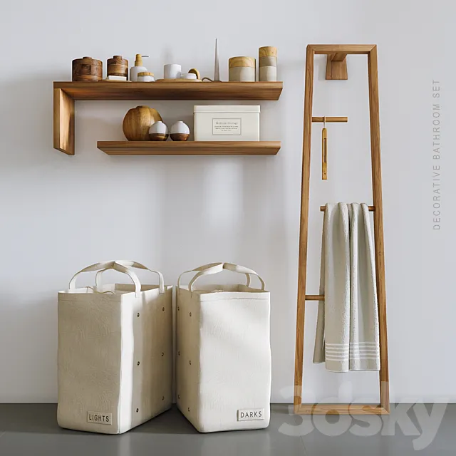 Decorative set for bathroom # 12 3DModel