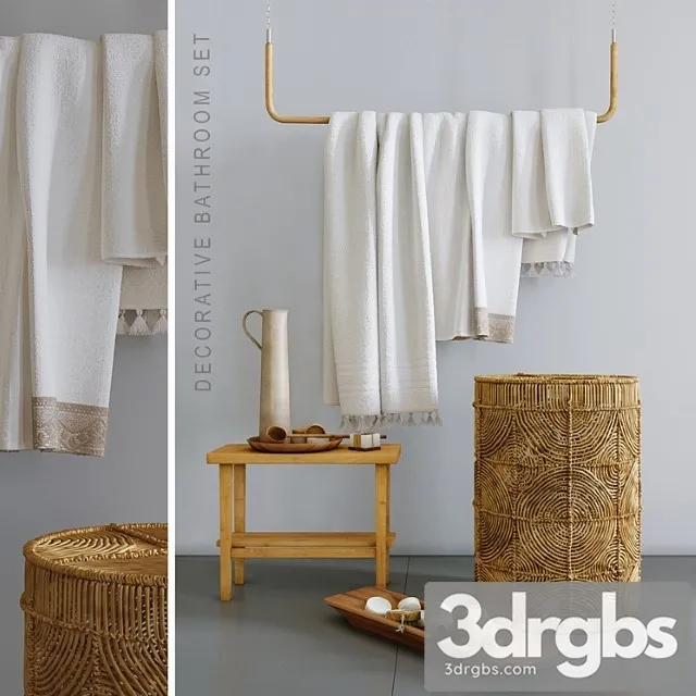 Decorative set for bathroom 3 Decorative set for bathroom 3