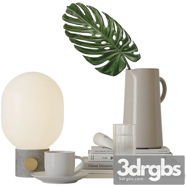 Decorative Set For Bedside Tables 3D Model Download Decorative Set For Bedside Tables 3D Model Download