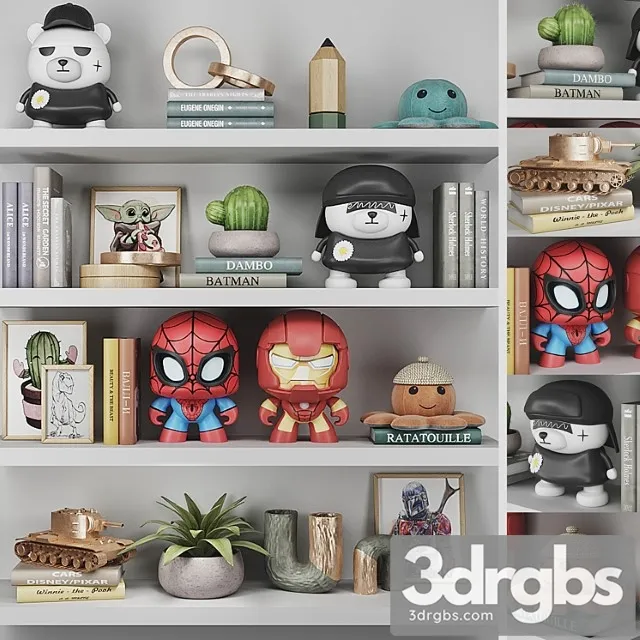 Decorative Set for Children 3D Model Download