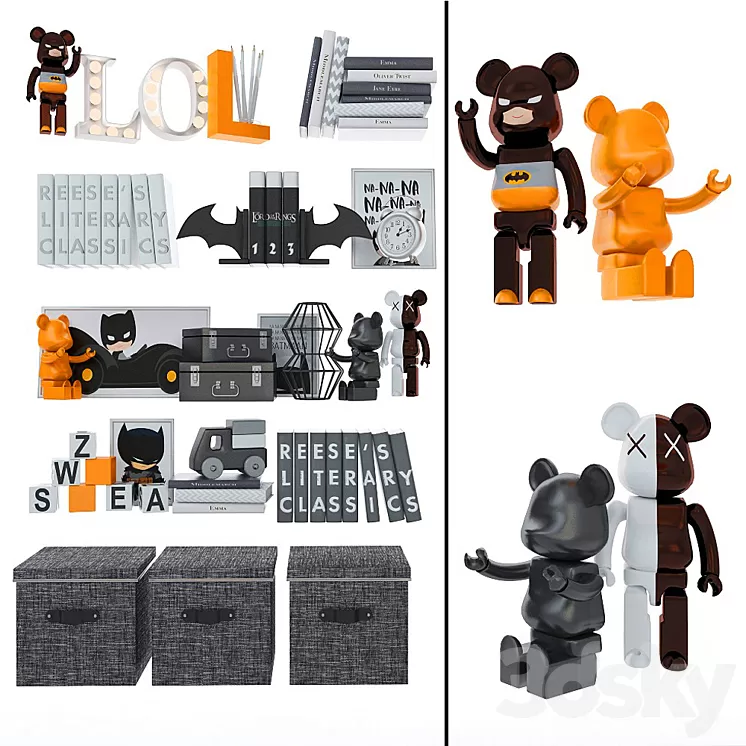 Decorative set for children 7 3D Model