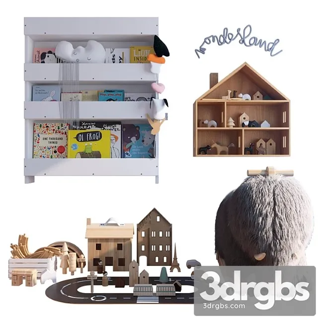 Decorative Set For Childrens Room 5 3D Model Download