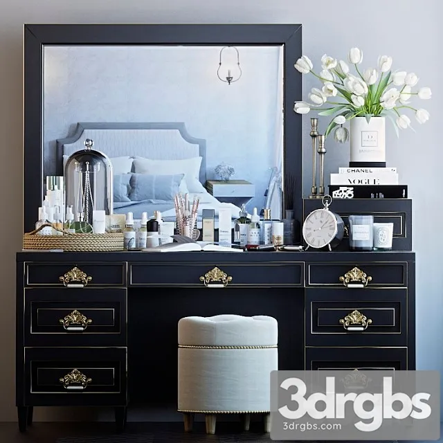 Decorative set for dressing table 7 2 3D Model Download