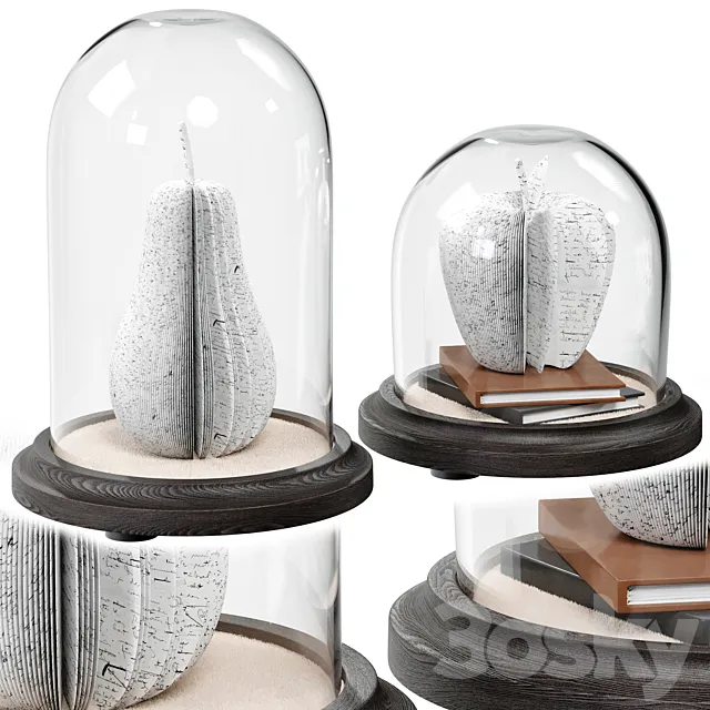 Decorative set for interior 12 3D Model