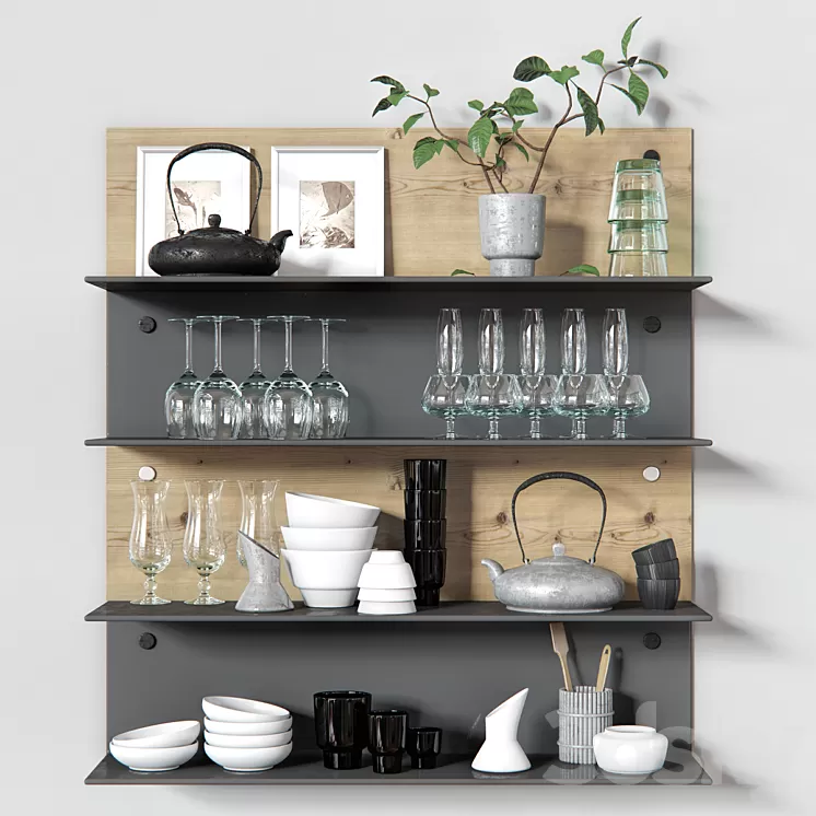 Decorative Set for Kitchen 3D Model