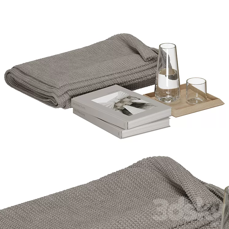 025 Decorative set for living room 3D Model Free Download