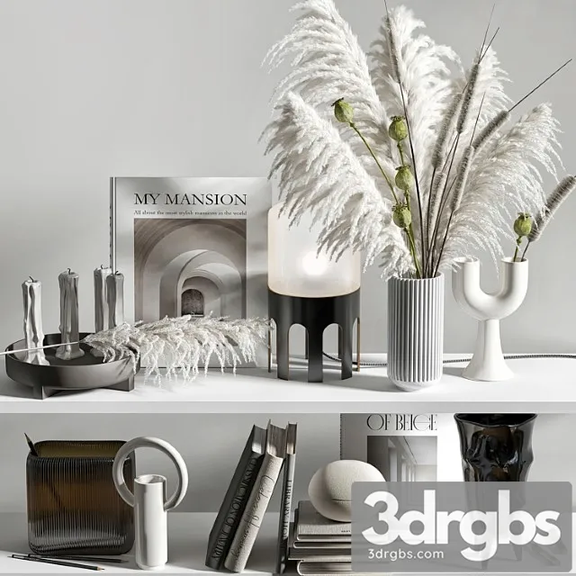 Decorative set for shelves with mixed bouquet 08 Decorative set for shelves with mixed bouquet 08