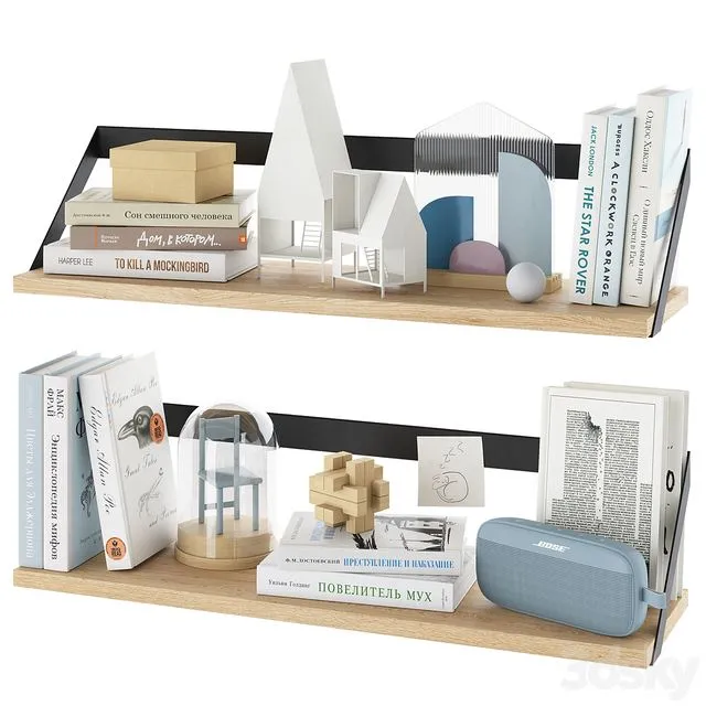 Decorative set for teenager room 3D Model Decorative set for teenager room 3D Model