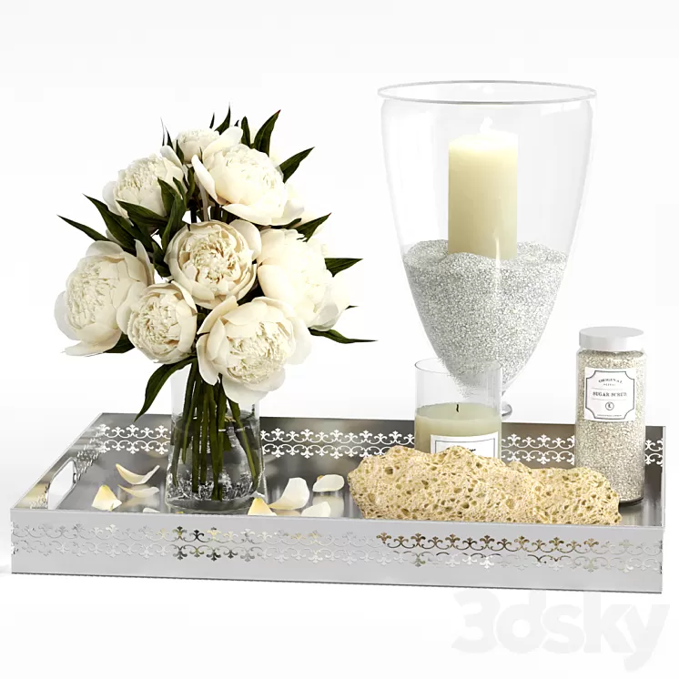 Decorative set for the bathroom. 3D Model