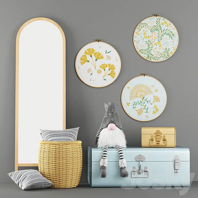 Decorative set for the children’s room La Redoute 3D Model Decorative set for the children’s room La Redoute 3D Model