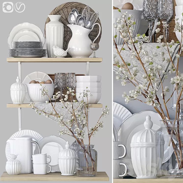 Decorative set for the kitchen 11 3D Model