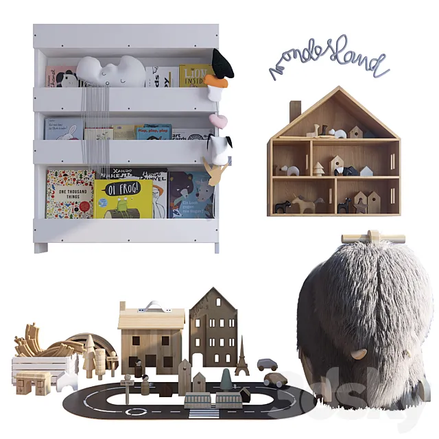 Decorative set for the nursery 3D Model Decorative set for the nursery 3D Model