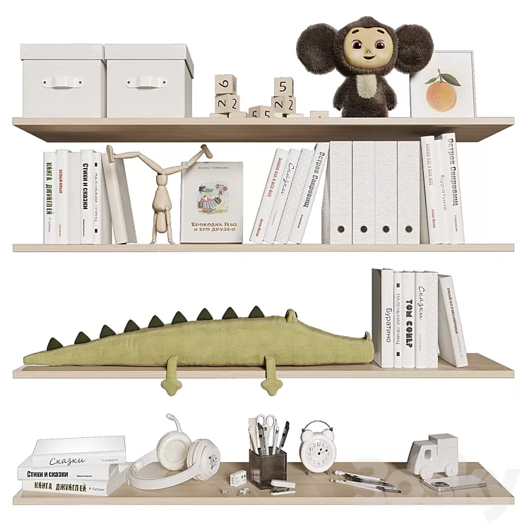 Decorative set for the nursery 9 3D Model Free Download Decorative set for the nursery 9 3D Model Free Download