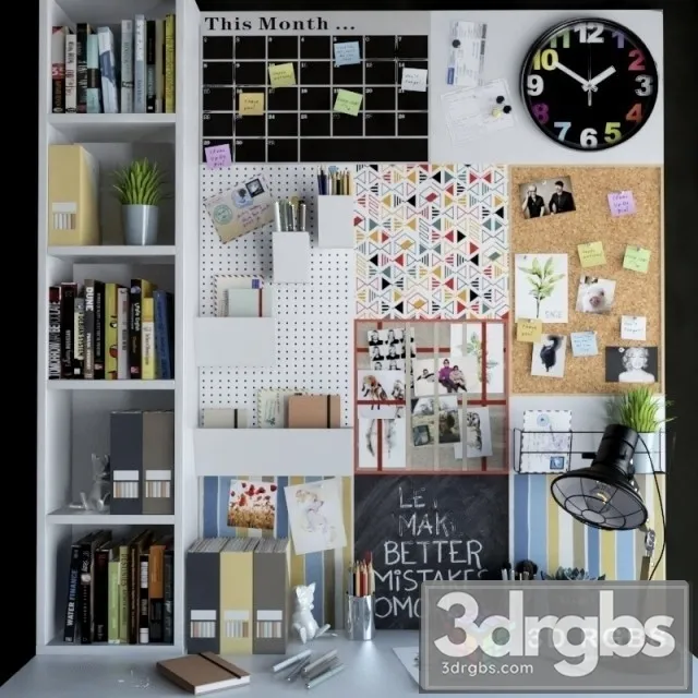 Decorative Set For Your Desktop 2 3D Model Download Decorative Set For Your Desktop 2 3D Model Download