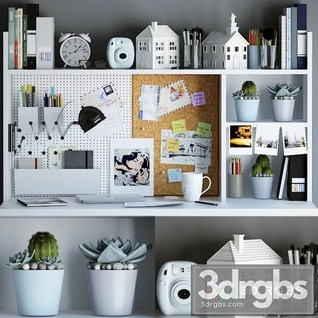 Decorative Set For Your Desktop 3D Model Download Decorative Set For Your Desktop 3D Model Download