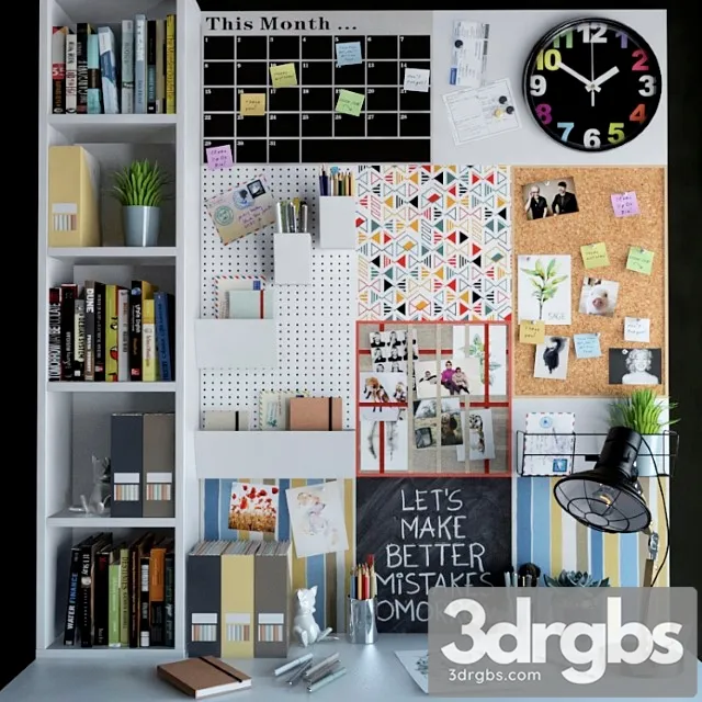 Decorative set for your desktop 3D Model Download Decorative set for your desktop 3D Model Download