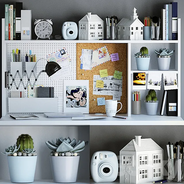 Decorative set for your desktop 3D Model