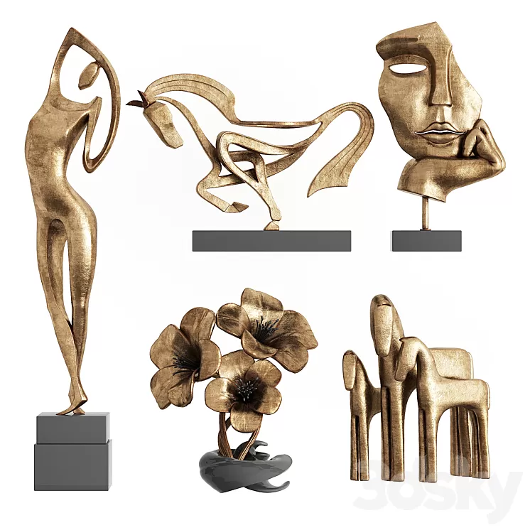 Decorative Set FR06 3D Model