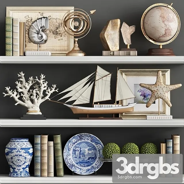 Decorative set fr09 3D Model Download Decorative set fr09 3D Model Download