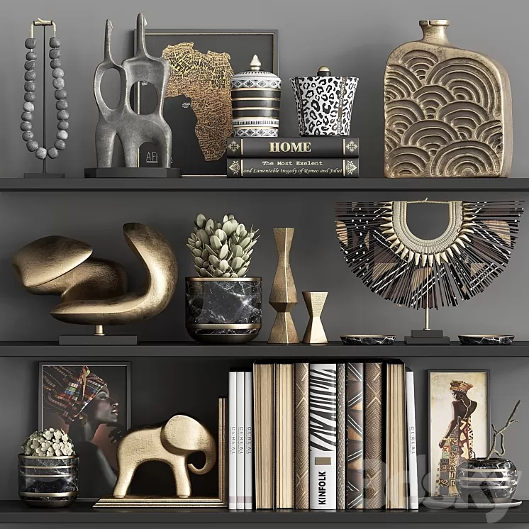 Decorative Set FR10 3D Model