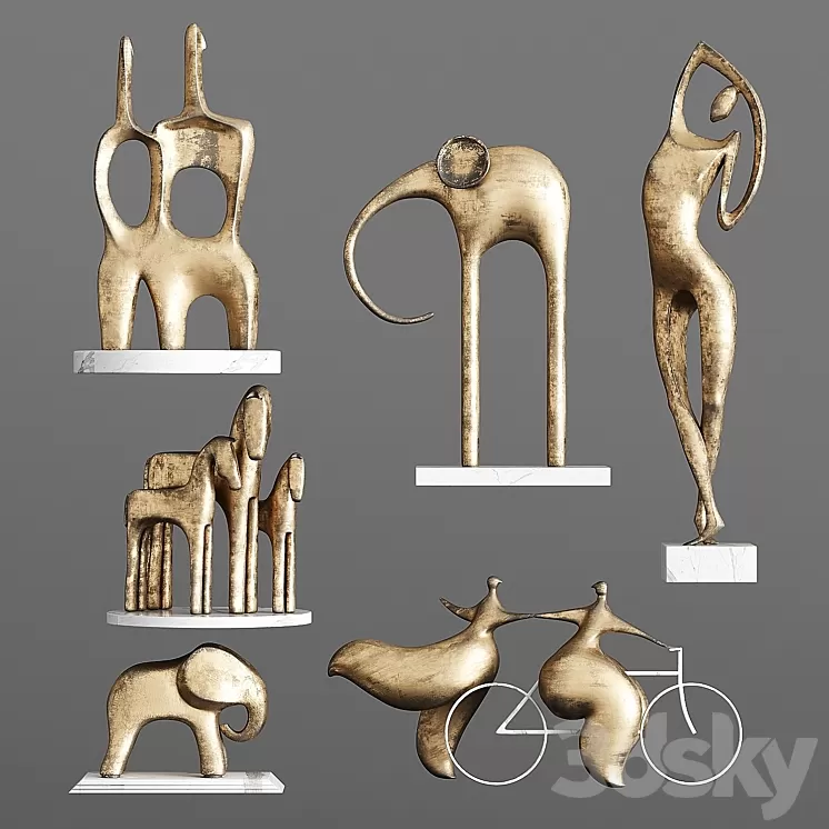 Decorative Set FR13 3D Model Free Download