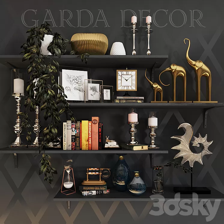 Decorative Set GARDA DECOR 3D Model