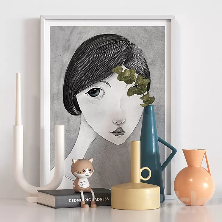 “Decorative set “”Geometry of sadness””)” 3D Model