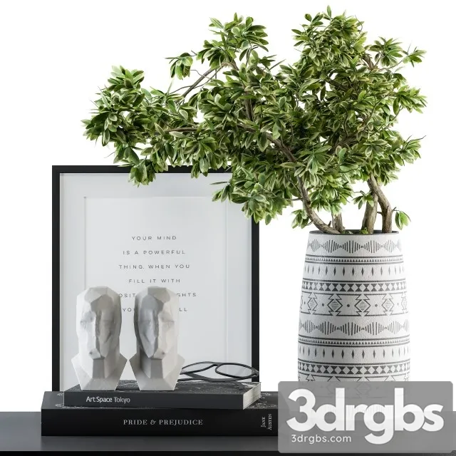 Decorative Set Green Bouquet Set 3D Model Download Decorative Set Green Bouquet Set 3D Model Download