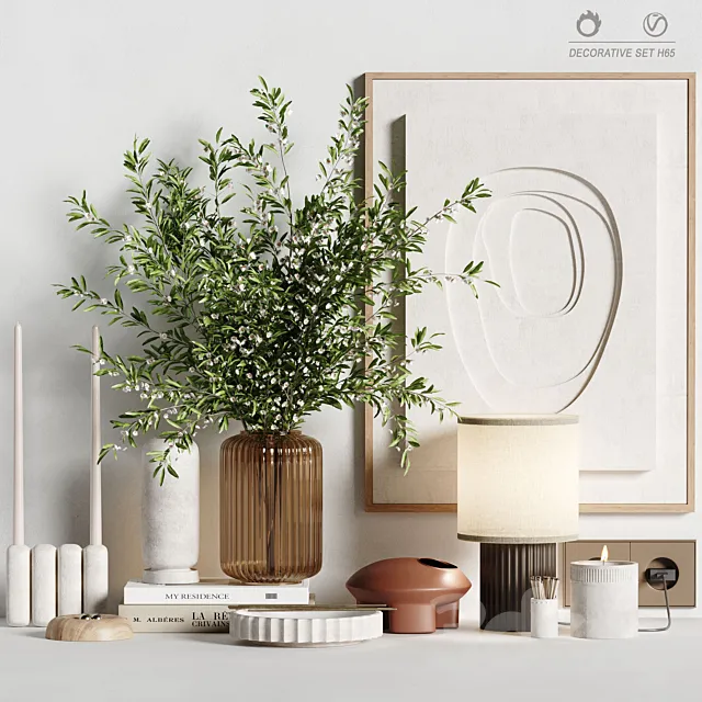 Decorative set H65 3D Model