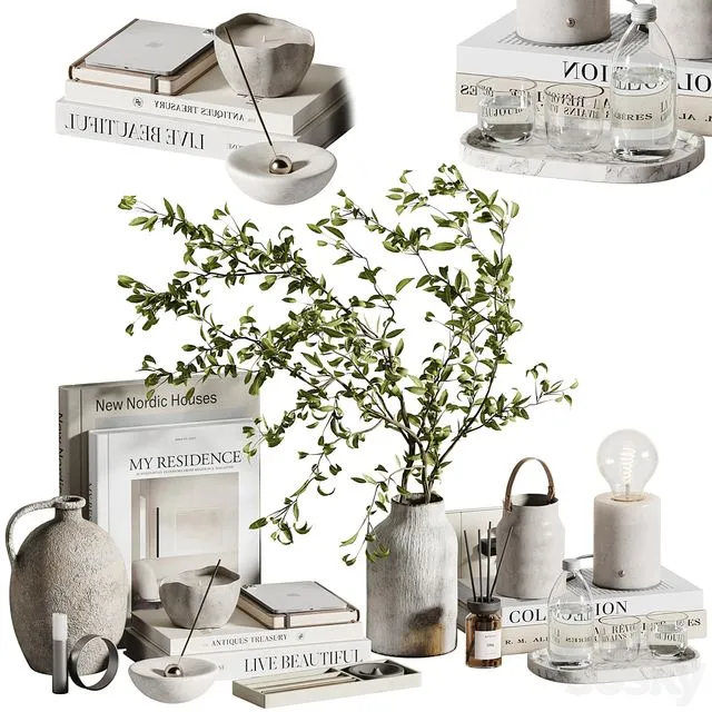 Decorative set H85 3D Model Decorative set H85 3D Model