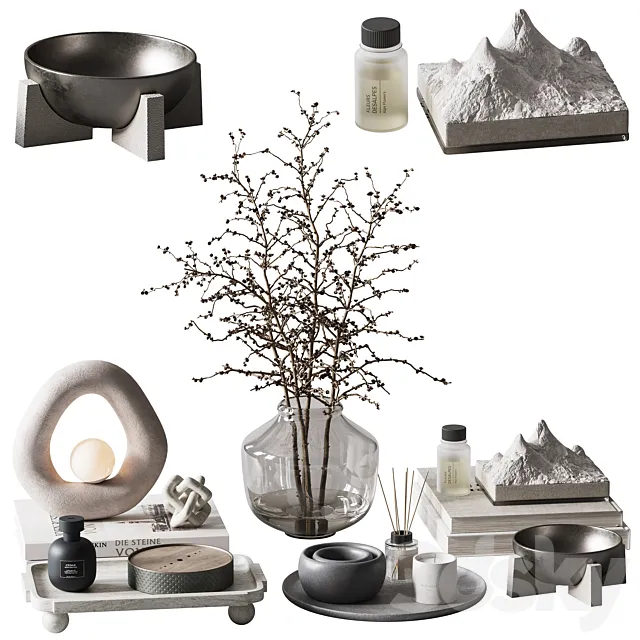 Decorative set H90 3D Model Decorative set H90 3D Model