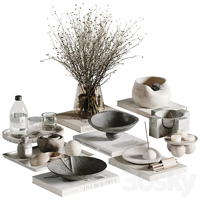 Decorative set H91 3D Model Decorative set H91 3D Model