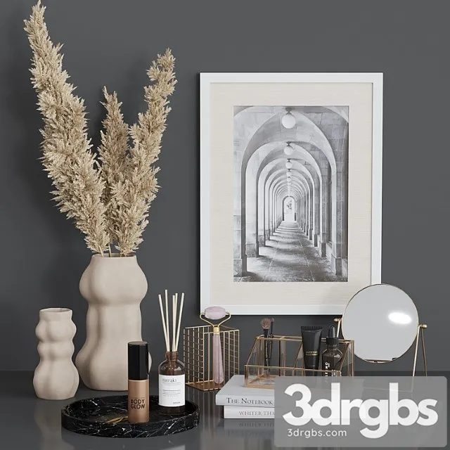 Decorative set HM for dressing table 3D Model Download Decorative set HM for dressing table 3D Model Download