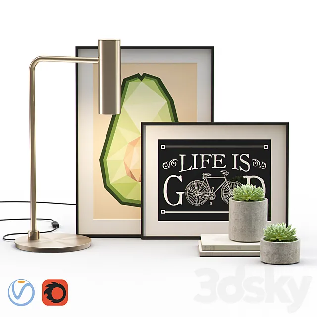 Decorative Set I 3D Model